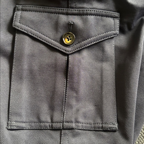 Murano Blue Cargo Trousers with Side Flaps - Picture 6 of 7